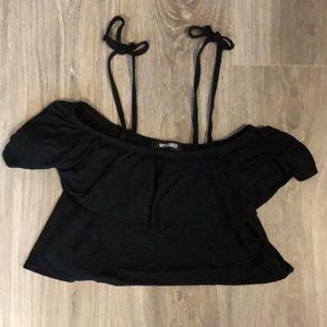 Missguided off the shoulder crop top